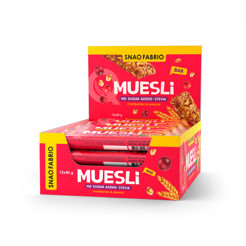 Muesli Bars with Peanut 40g Pack of 12