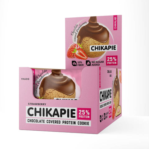 CHIKAPIE Chocolate Covered Protein Cookie 60g Pack of 9