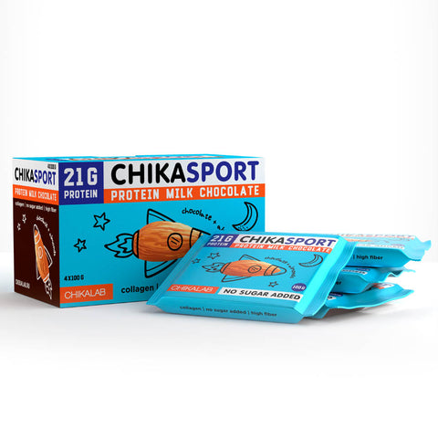 ChikaSport Protein Chocolate 100g Pack of 4