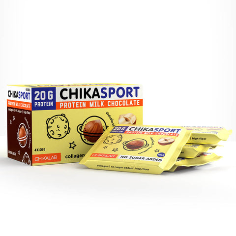 ChikaSport Protein Chocolate 100g Pack of 4