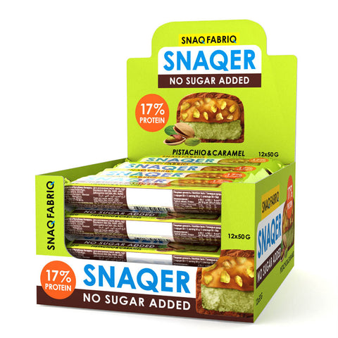 SNAQER Chocolate Protein Bar 50g Pack of 12