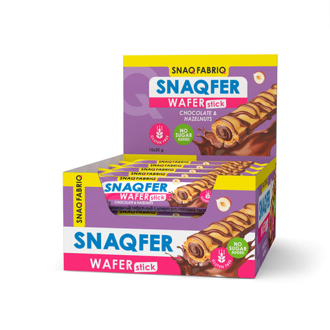 Snaqfer Gluten-Free Wafer Stick 20g Pack of 15