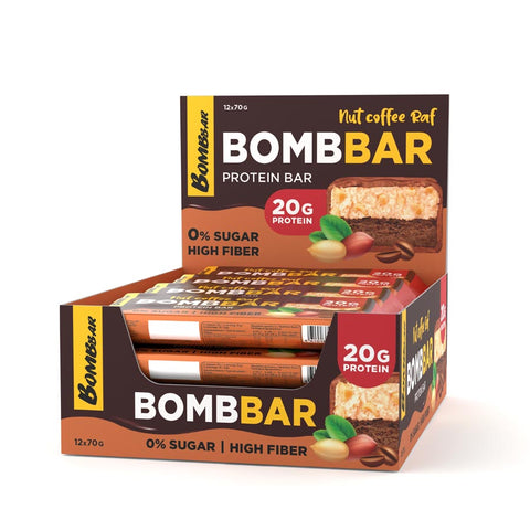 Bombbar Protein bars 70g Pack of 12