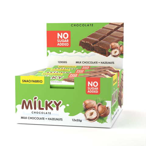 Milky Chocolate Bars With Filling 55g Pack of 12