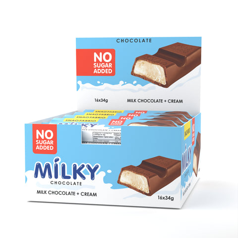 Milky Chocolate Bars with Filling 34g Pack of 16