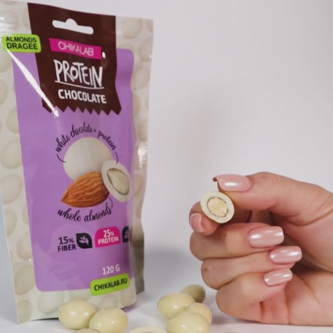 White Chocolate covered almonds