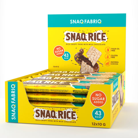 Snaq Rice Crispy Thins 10g Pack of 12