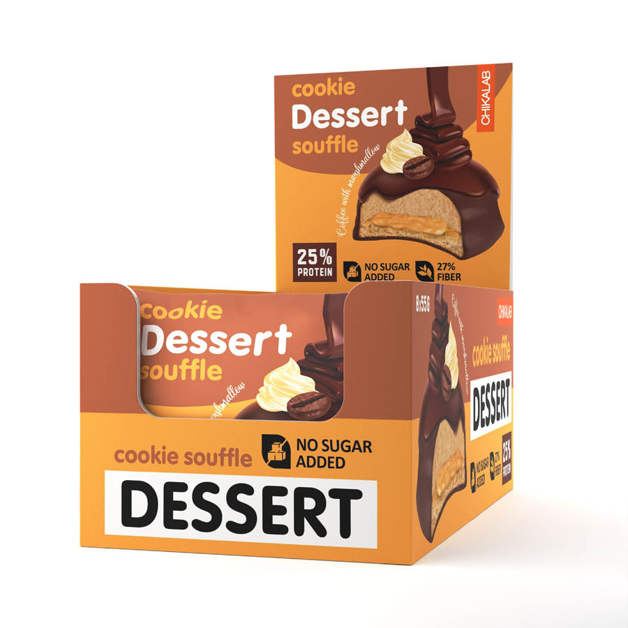 Protein Cookie Dessert Souffle 55g Pack of 8 | Bombbar
